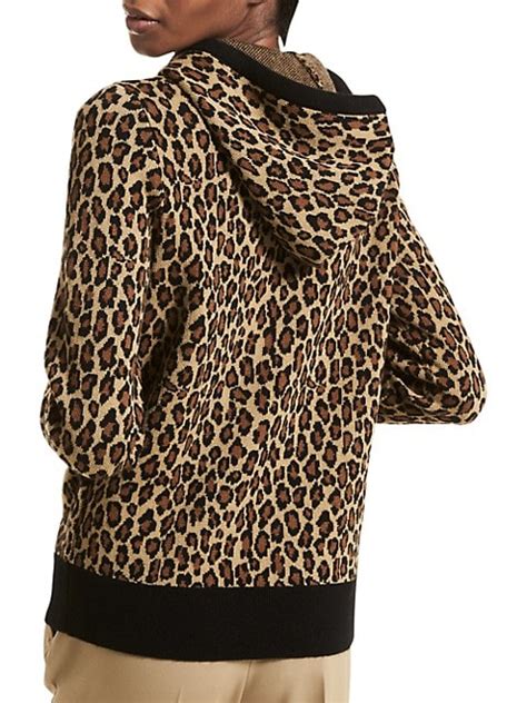 michael kors leopard print sweater|Leopard Jacquard Cashmere Sweater .